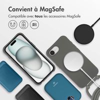 imoshion Coque arrière Color avec cordon amovible et MagSafe Apple iPhone 16e - Black Coffee