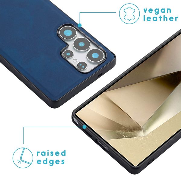 imoshion Etui de télephone luxe 2-en-1 amovible Samsung Galaxy S25 Ultra - Bleu