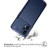 imoshion Coque silicone Carbon Realme 9 Pro Plus - Bleu