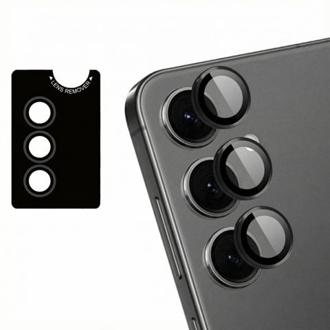 imoshion Lot de 2 protections d'objectif de caméra Samsung Galaxy S25 Plus- Noir