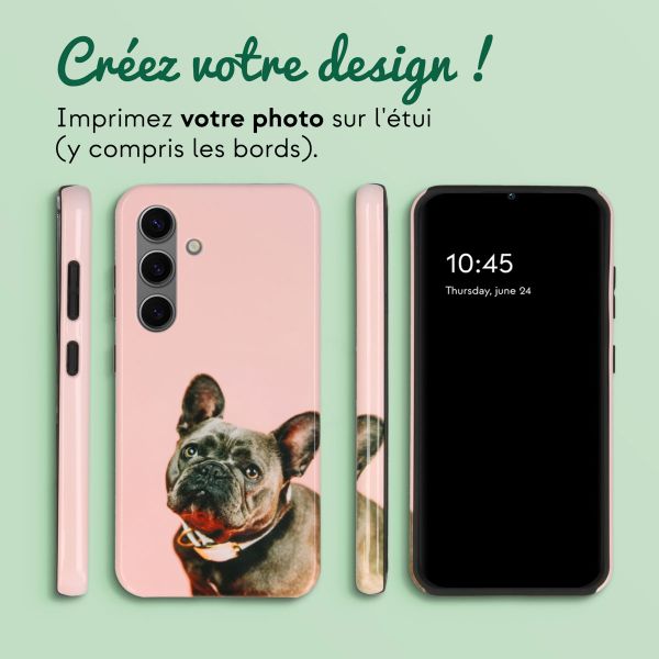 Concevez votre propre coque Tough Samsung Galaxy S24 - Blanc