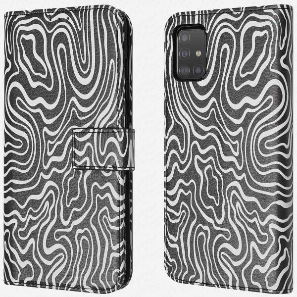 imoshion Étui de télephone portefeuille Design Samsung Galaxy A51 - Black And White