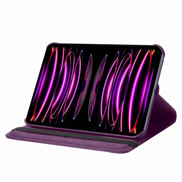 imoshion Coque tablette rotatif à 360° iPad Pro 12.9 (2022) / Pro 12.9 (2021) - Violet