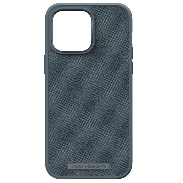 Njorð Collections Coque en tissu iPhone 14 Pro Max - Dark Grey