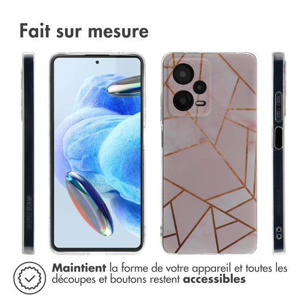 imoshion Coque Design Xiaomi Redmi Note 12 Pro (5G) - Pink Graphic