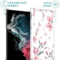 imoshion Coque Design avec cordon Samsung Galaxy S22 Ultra - Blossom Watercolor