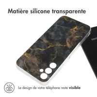 imoshion Coque Design Samsung Galaxy A14 (5G/4G) - Black Marble