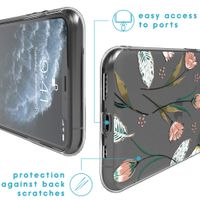 imoshion Coque Design iPhone 11 Pro - Fleur - Rose / Vert