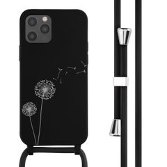 imoshion Coque design en silicone avec cordon iPhone 12 (Pro) - Dandelion Black