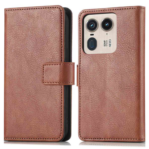 imoshion Étui de télephone portefeuille Motorola Edge 50 Ultra - Marron