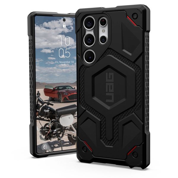 UAG Coque arrière Monarch Pro Samsung Galaxy S23 Ultra - Kevlar Black