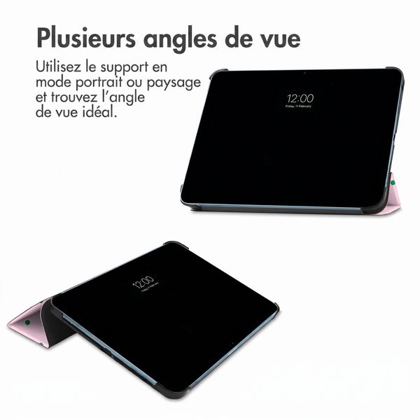 imoshion Coque tablette Design Trifold Apple iPad 11 (2025) 11 pouces A16 / iPad 10 (2022) 10.9 pouces - Happy Dots