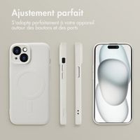 imoshion Coque Couleur avec MagSafe Apple iPhone 15 - Beige