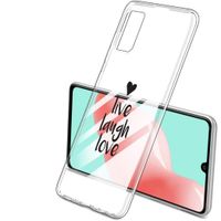 imoshion Coque Design Galaxy A41 - Live Laugh Love - Noir