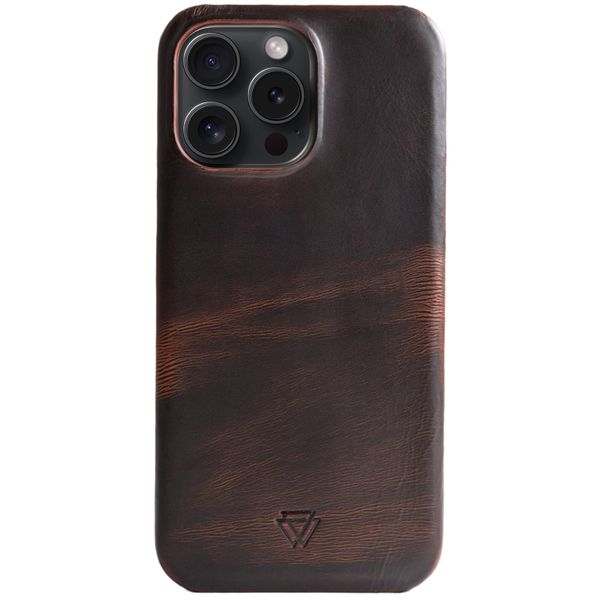 Wachikopa Coque Full Wrap iPhone 15 Pro - Dark Brown