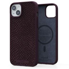 Njorð Collections Coque Salmon Leather MagSafe iPhone 15 Plus - Rust