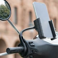 Lampa Smart Scooter Grip - Support de téléphone scooter - Fixation posurur rétroviseur et pare-brise - Noir