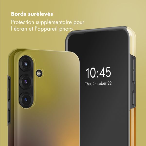 Selencia Coque arrière Vivid Samsung Galaxy S25 - Gradient Olive Dust