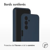 Accezz Coque Liquid Silicone Samsung Galaxy A25 (5G) - Bleu foncé