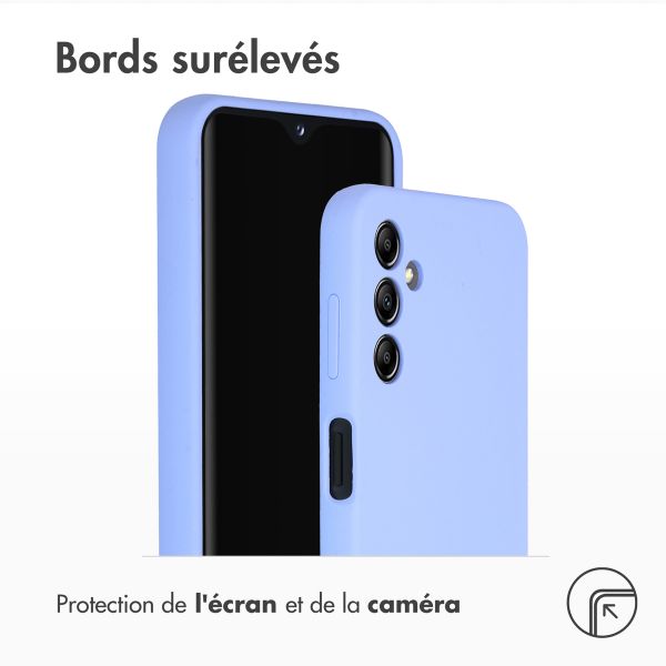 Accezz Coque Liquid Silicone Samsung Galaxy A14 (5G) - Violet