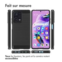 imoshion Coque Brushed Xiaomi Redmi Note 12 Pro Plus - Noir