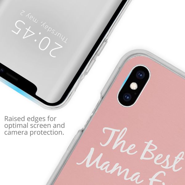 Concevez votre propre coque en gel Apple iPhone Xs / X - Transparent