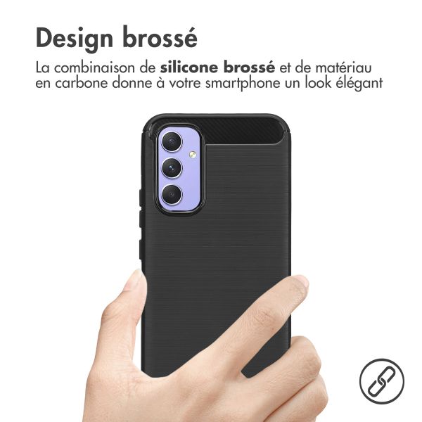 imoshion Coque Brushed Samsung Galaxy A54 (5G) - Noir