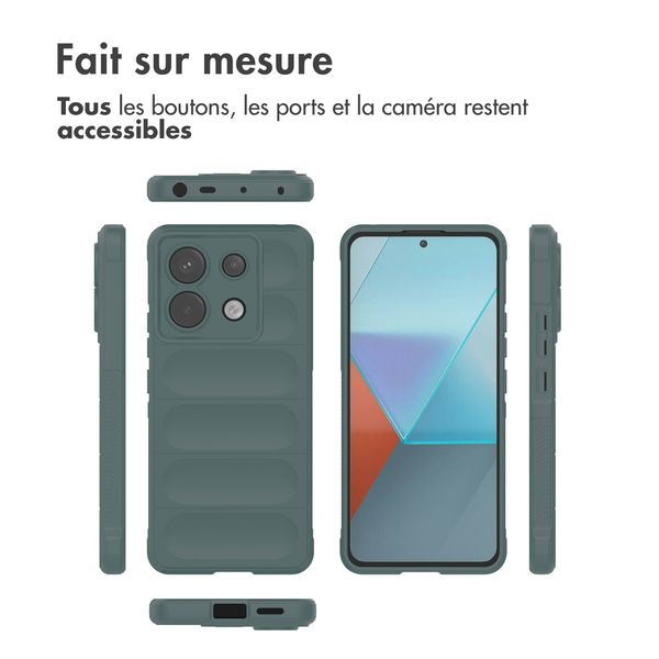 imoshion Coque arrière EasyGrip Xiaomi Redmi Note 13 Pro (5G) - Vert foncé