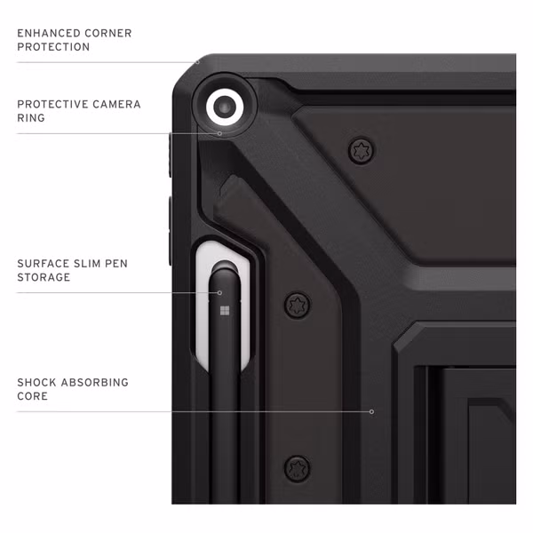 UAG Étui de télephone portefeuille Metropolis SE Microsoft Surface Pro 12 - Black