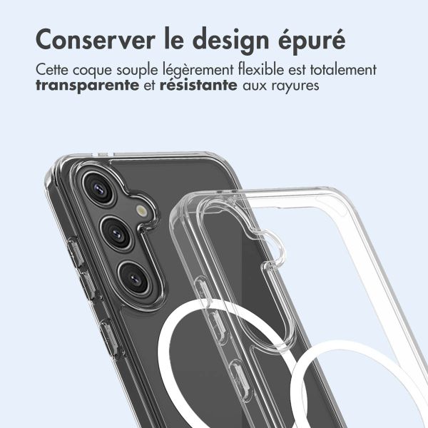 imoshion Coque arrière de protection avec MagSafe Samsung Galaxy S24 FE - Transparent