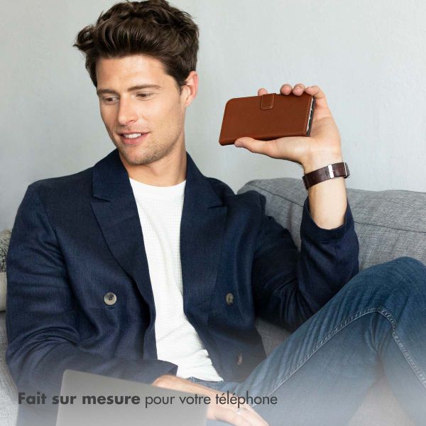 Selencia Étui de téléphone en cuir véritable Apple iPhone 11 Pro Max