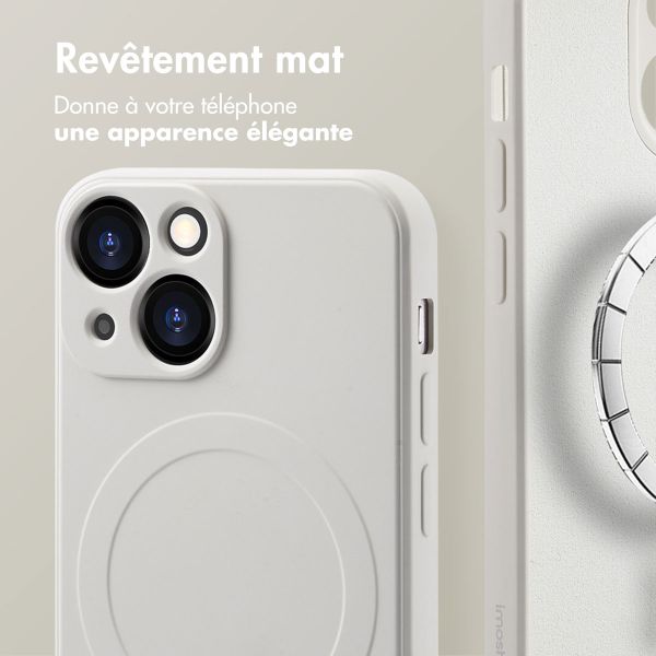 imoshion Coque Couleur avec MagSafe Apple iPhone 13 Mini - Beige
