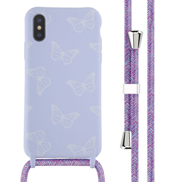 imoshion Coque design en silicone avec cordon iPhone X / Xs - Butterfly