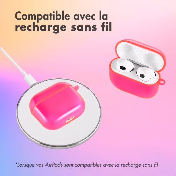 imoshion Coque Néon Apple AirPods 3 - Rose Fluo