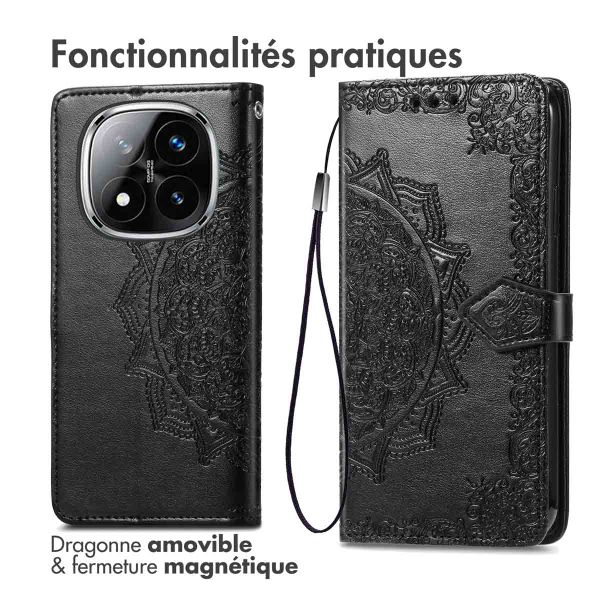 imoshion Etui de téléphone portefeuille Xiaomi Redmi Note 14 Pro Plus 5G - Noir