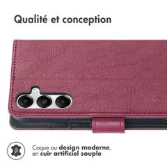 imoshion Étui de télephone portefeuille Samsung Galaxy S25 Plus - Bordeaux