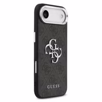 Guess Coque 4G Metal Logo Backcover Apple iPhone Air - Silver Edge - Black