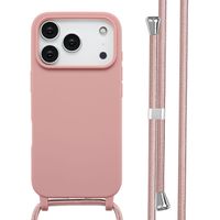 imoshion Coque en silicone avec cordon Apple iPhone 17 Pro - Sand Pink