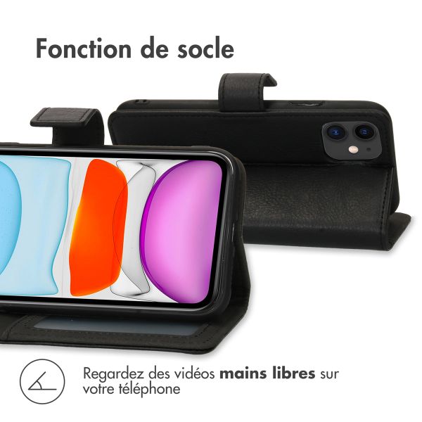 imoshion Étui de télephone portefeuille Apple iPhone 11 - Noir