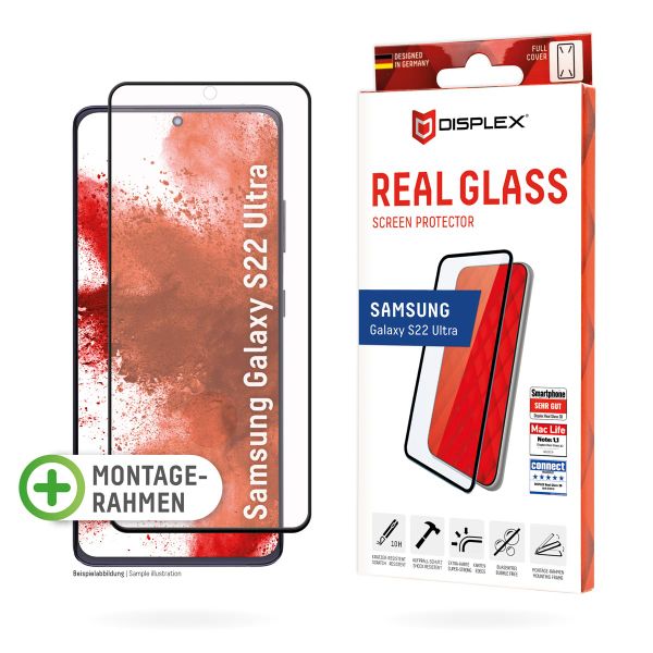 Displex Protection d'écran en verre trempé Real Glass Full Cover Samsung Galaxy S22 Ultra