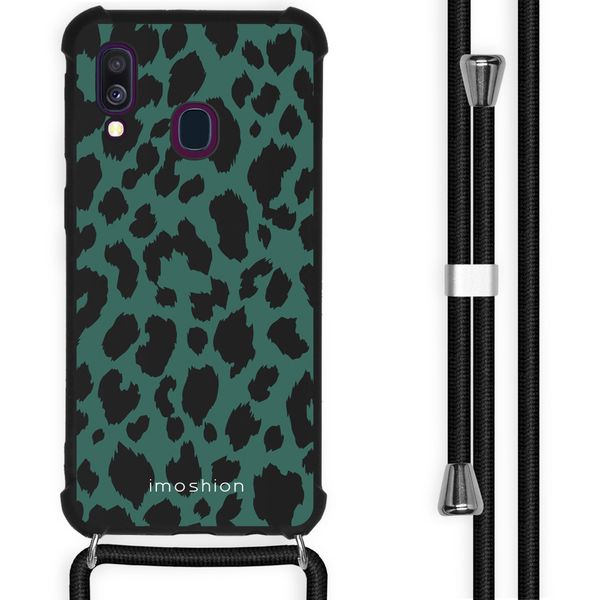 imoshion Coque Design avec cordon Samsung Galaxy A40 - Panther Illustration