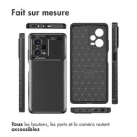 imoshion Coque silicone Carbon Xiaomi Redmi Note 12 Pro Plus - Noir