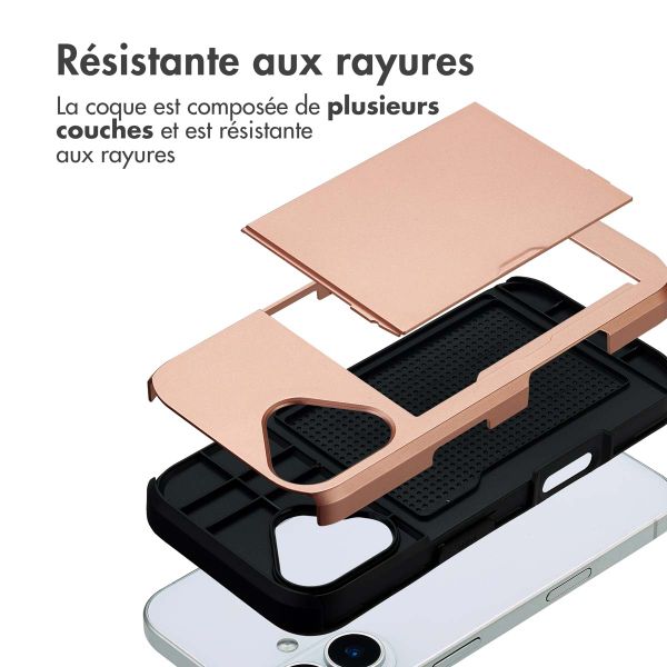 imoshion Coque arrière avec porte-cartes Apple iPhone 17 - Rose Doré