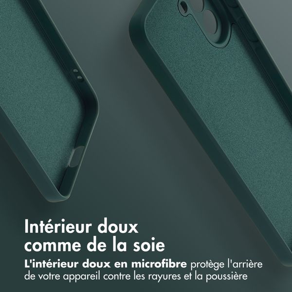 imoshion Coque Couleur avec MagSafe Samsung Galaxy A57 (5G) - Vert foncé