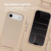 imoshion Coque arrière Color avec cordon amovible et MagSafe Apple iPhone Air - Nude