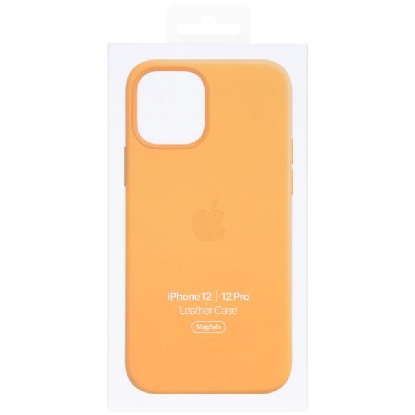 Apple Coque Leather MagSafe Apple iPhone 12 (Pro) - California Poppy