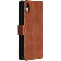 imoshion Étui de téléphone portefeuille Luxe Apple iPhone Xr - Brun