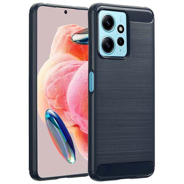 imoshion Coque Brushed Xiaomi Redmi Note 12 (4G) - Bleu foncé