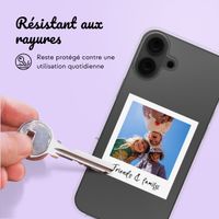 Coque personnalisée avec polaroid iPhone 16 - Transparent