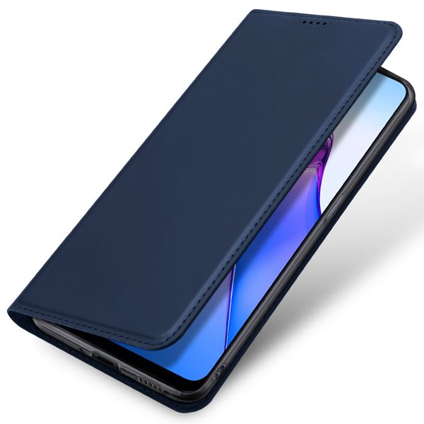 Dux Ducis Étui de téléphone Slim pour l'Oppo Reno 8 5G - Bleu foncé